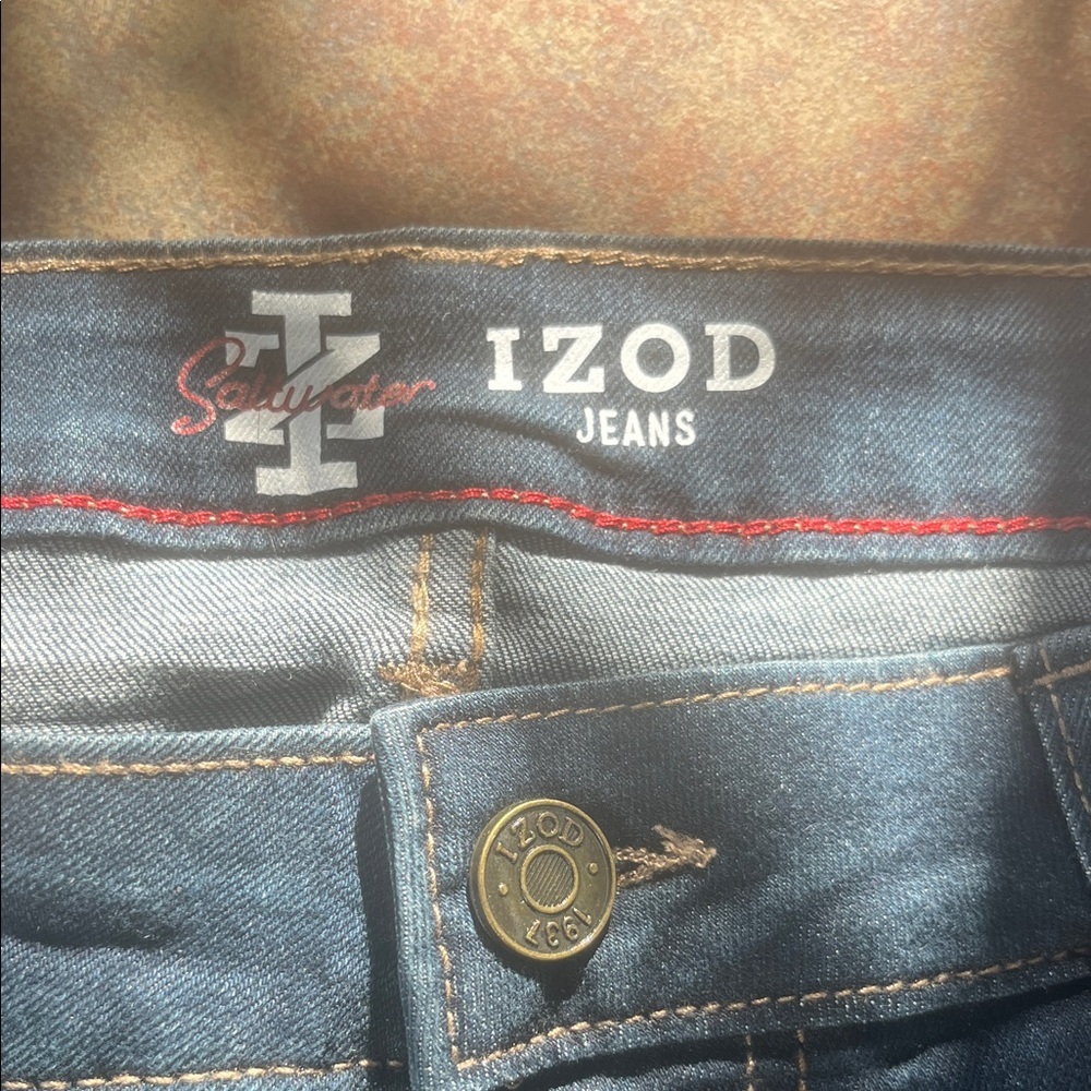 Izod Men's Straight Jeans - Blue 34x30 men new no tags - Picture 3 of 9